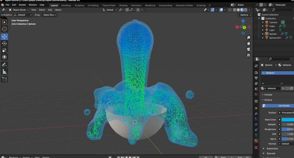 How to create Realistic Liquids on Blender 4.0