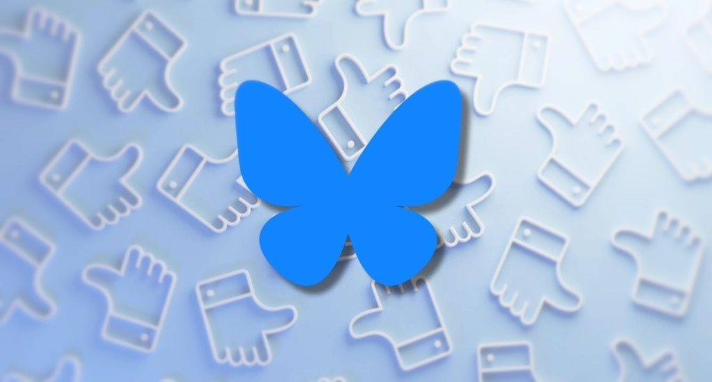 blue sky logo blue butterfly