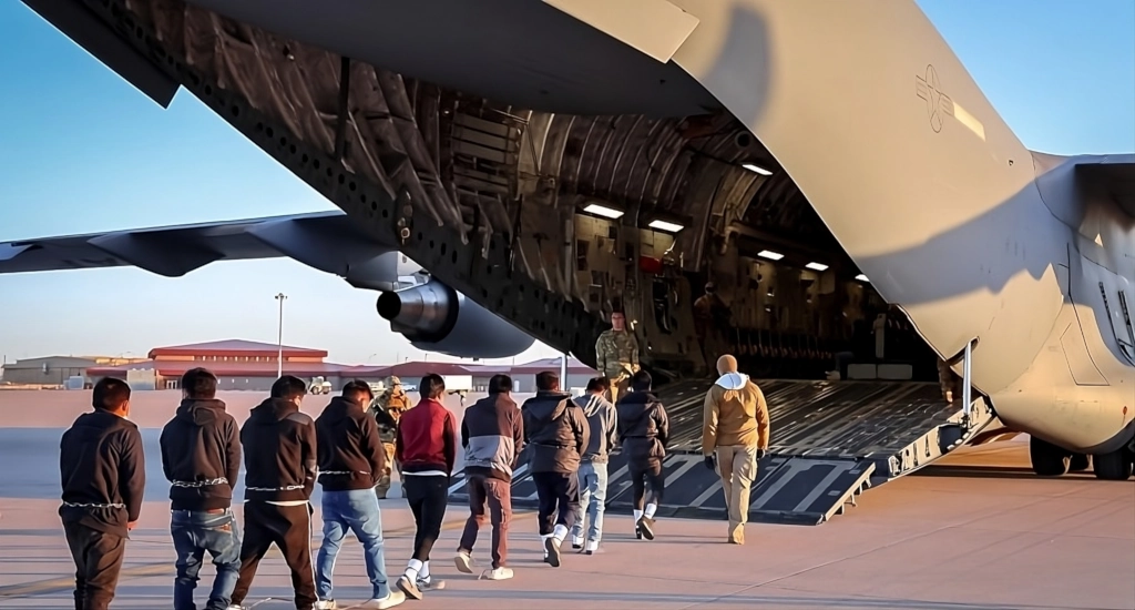 brazilians deported united states chains abuse