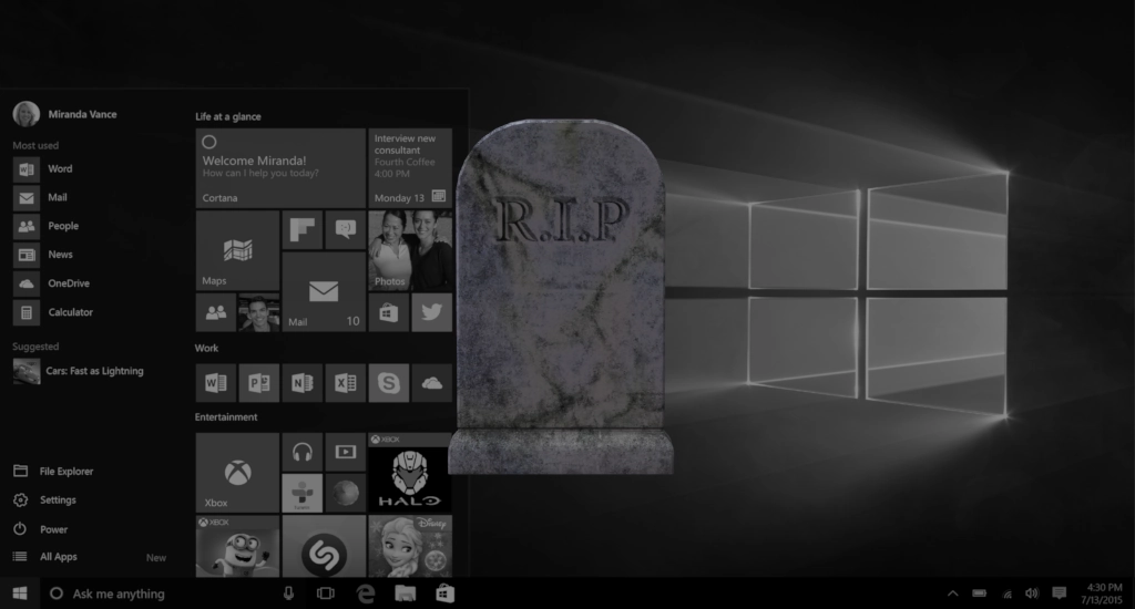 You WILL keep taking Ls on Windows.