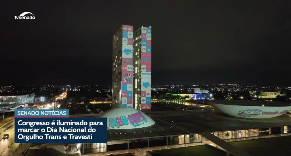 brasil LGBT trans flags senate building
