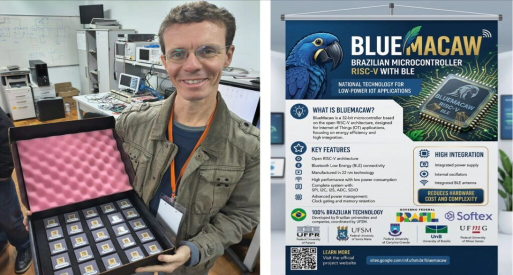 First Prototypes of Brazilian-Made BlueMacaw Microcontroller Arrive at UFMG